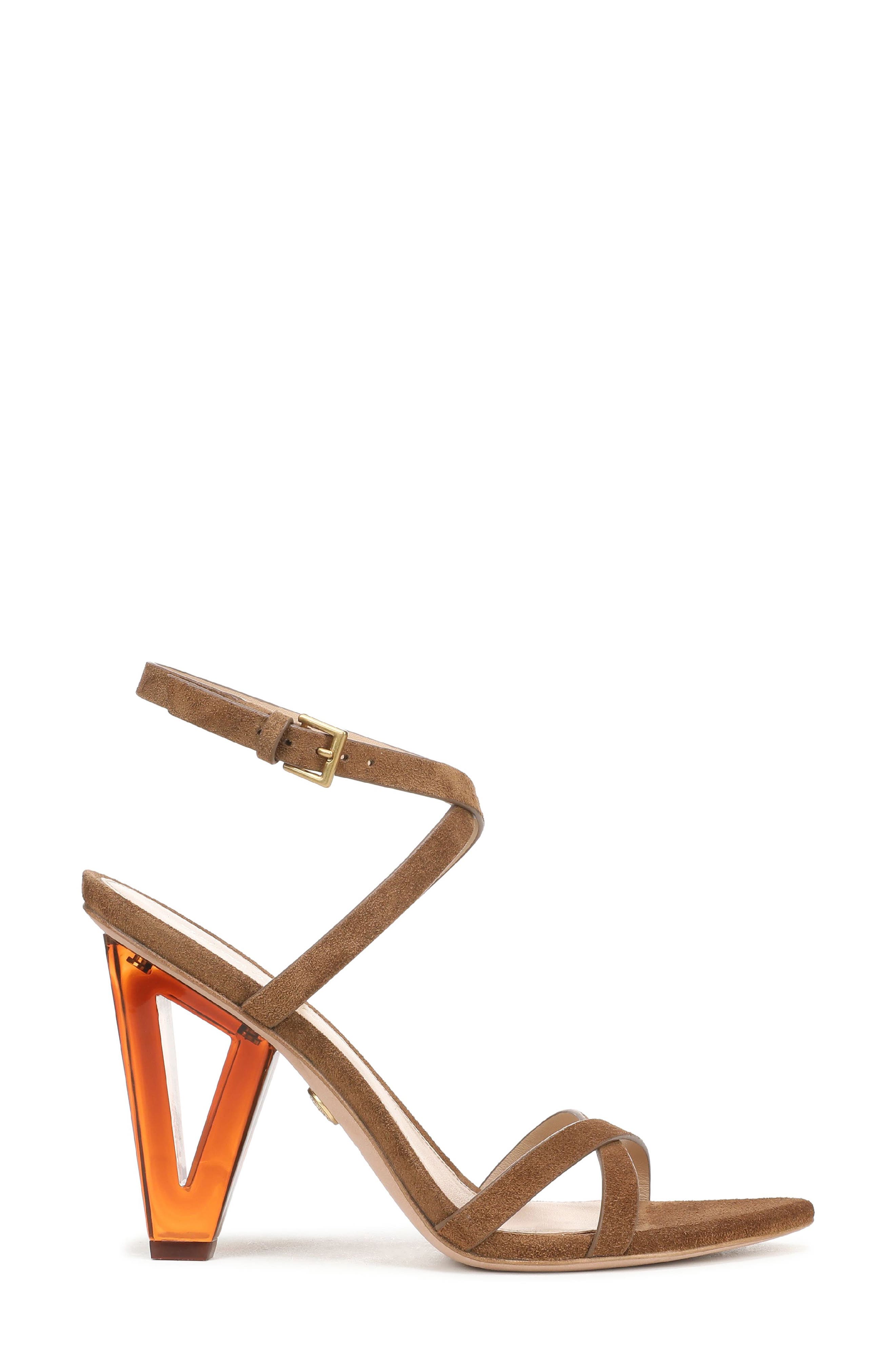 Veronica Beard Lanaya Ankle Strap Pointed Toe Sandal, Alternate, color, 