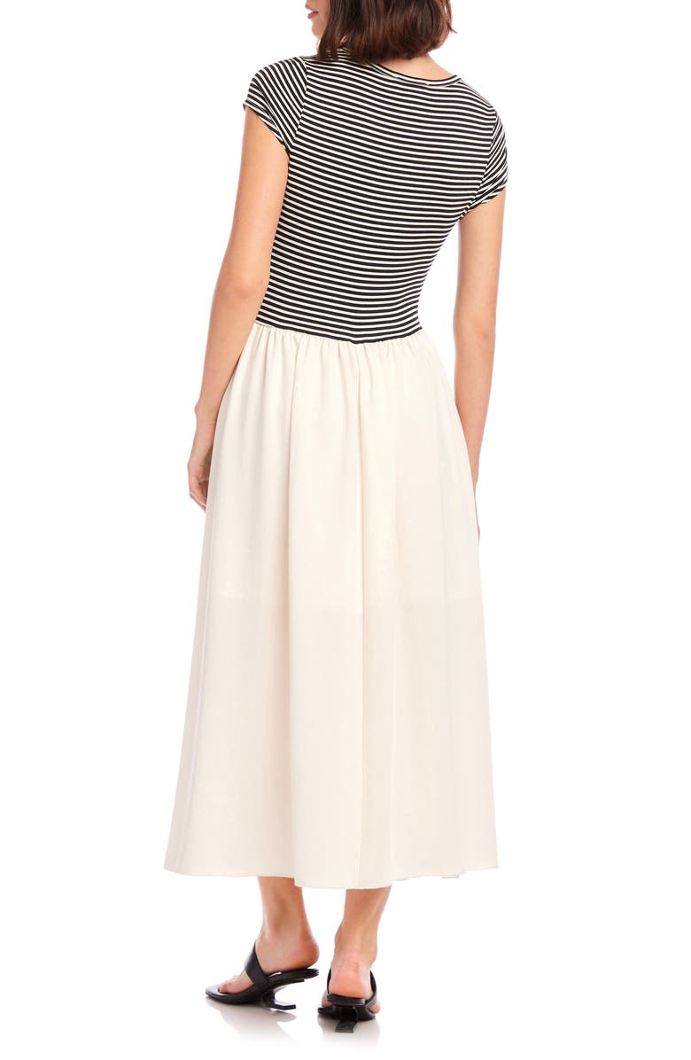 FIFTEEN TWENTY Sylvie Short Sleeve Midi Dress, Alternate, color, Stripe