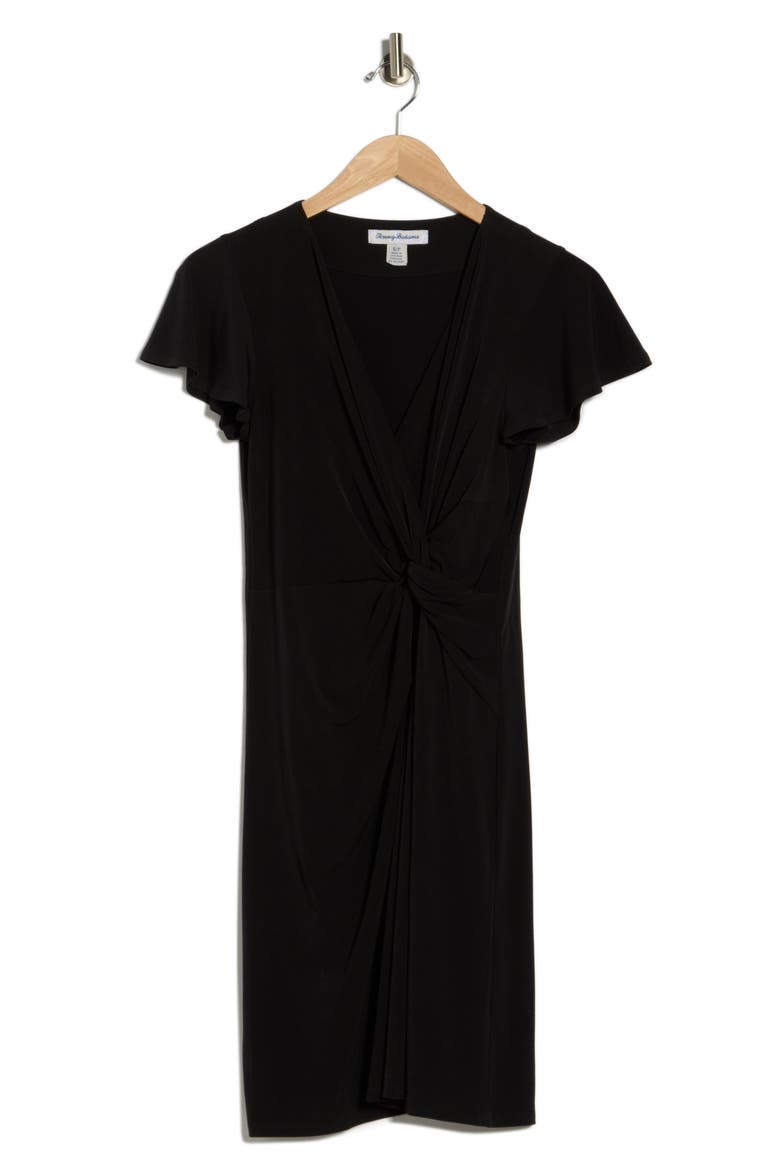 Clara Short Sleeve Dress, Alternate, color, BLACK