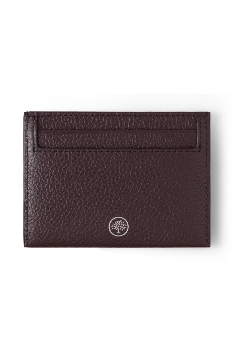 Mulberry Leather Card Case, Alternate, color, Ebony