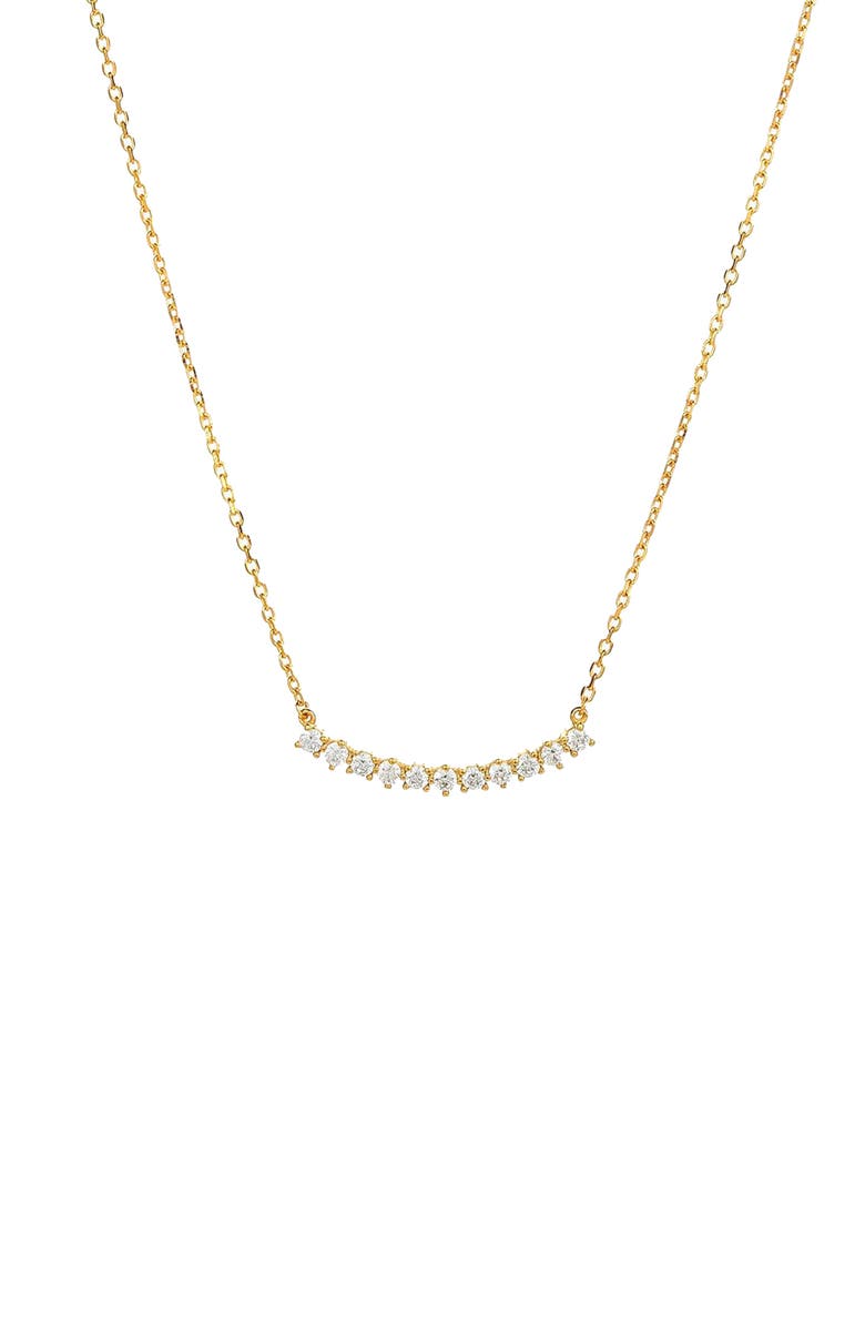 Bearfruit Jewelry Sterling Silver 18k Gold Plated Josephine Necklace Holiday Gift Idea, Main, color, Gold