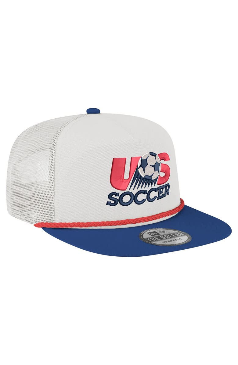 New Era Men's New Era  White USMNT 1993 Retro Golfer Adjustable Hat, Alternate, color, White