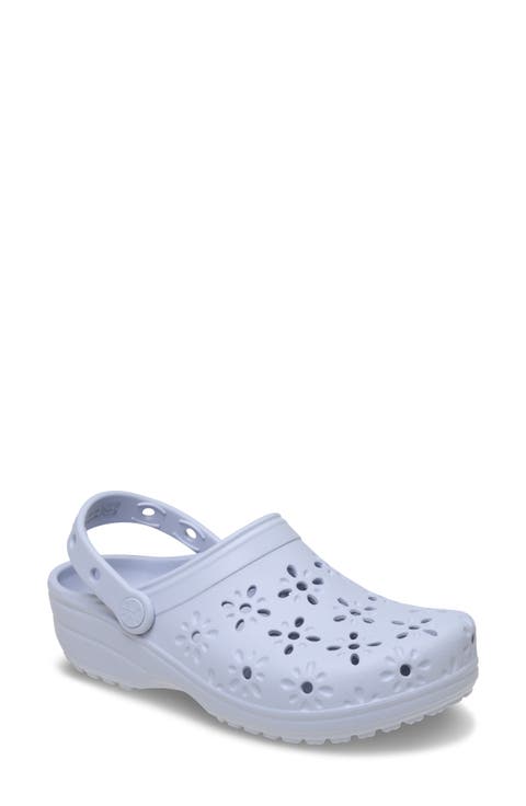 Classic Floral Cutout Clog (Women)