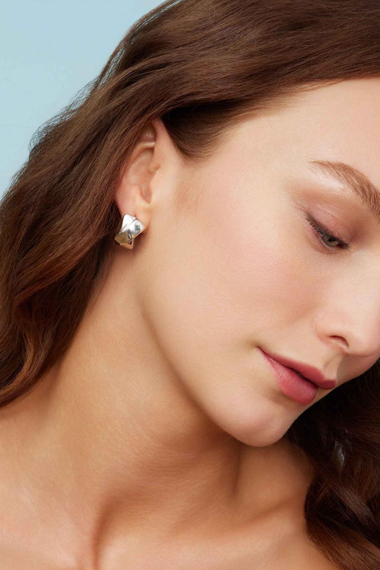 Sterling Silver Kisses Drop Earrings, Alternate, color, Silver