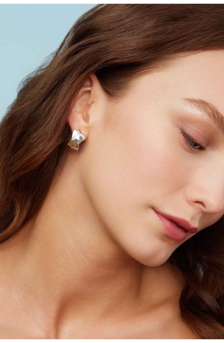 Oradina Sterling Silver Kisses Drop Earrings, Alternate, color, Silver