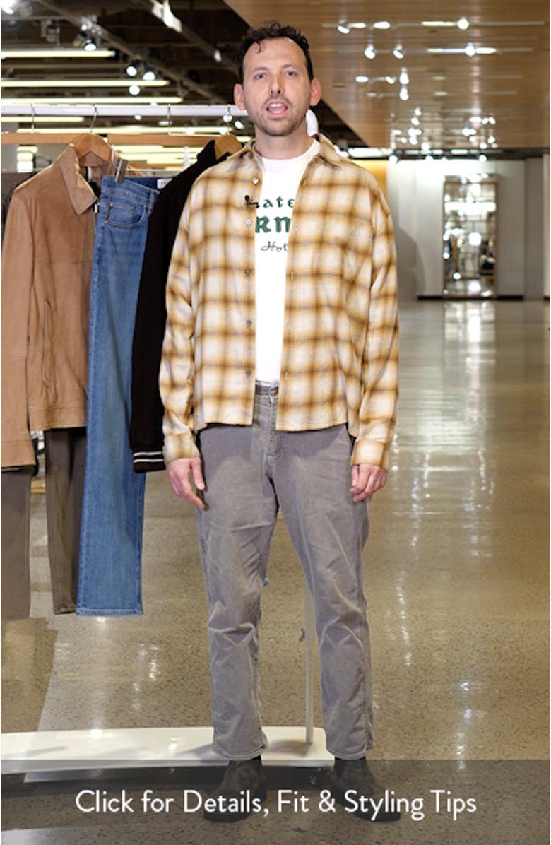 Lightweight Plaid Cotton & Wool Button-Up Shirt, sales video thumbnail