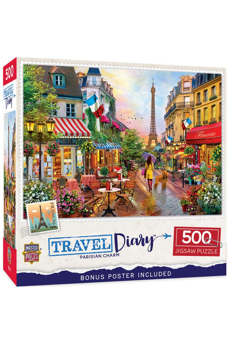 Parisian Charm 500 Piece Jigsaw Puzzle, Main, color, Multicolor