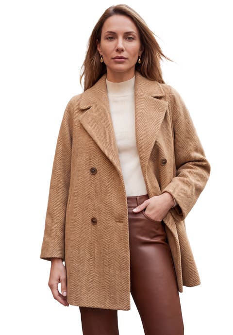 A Line Wool Peacoat (plus)