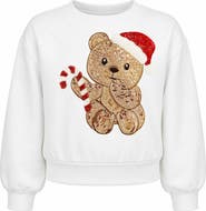 Zunie Kids' Sequin Bear Sweatshirt