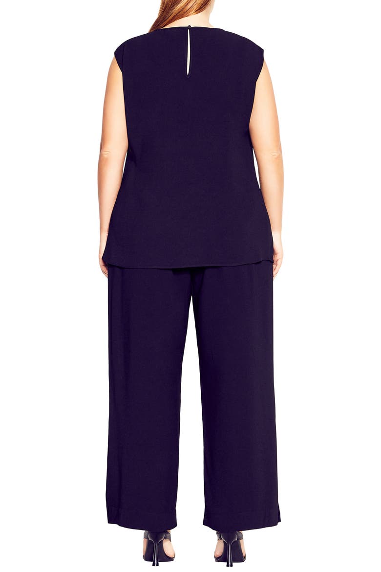 Gathered Neck Top, Alternate, color, BLACK