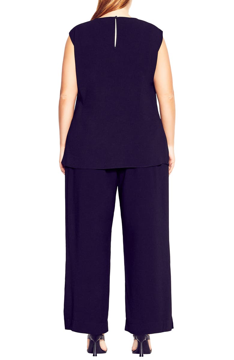 City Chic Gathered Neck Top, Alternate, color, 