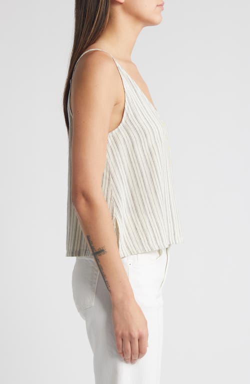 Treasure & Bond Button-up Linen Blend Camisole