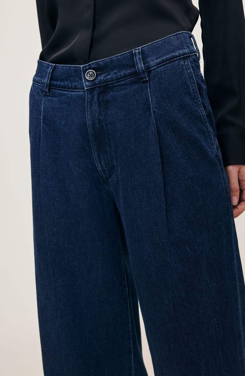 DL1961 Isabel Aura Relaxed Wide Leg Jeans, Alternate, color, Rain Storm