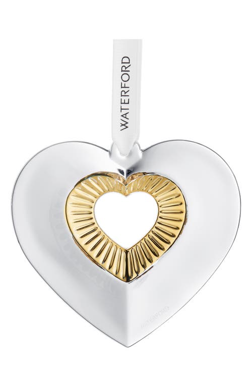 Waterford Gilded Heart Tree Decoration In White