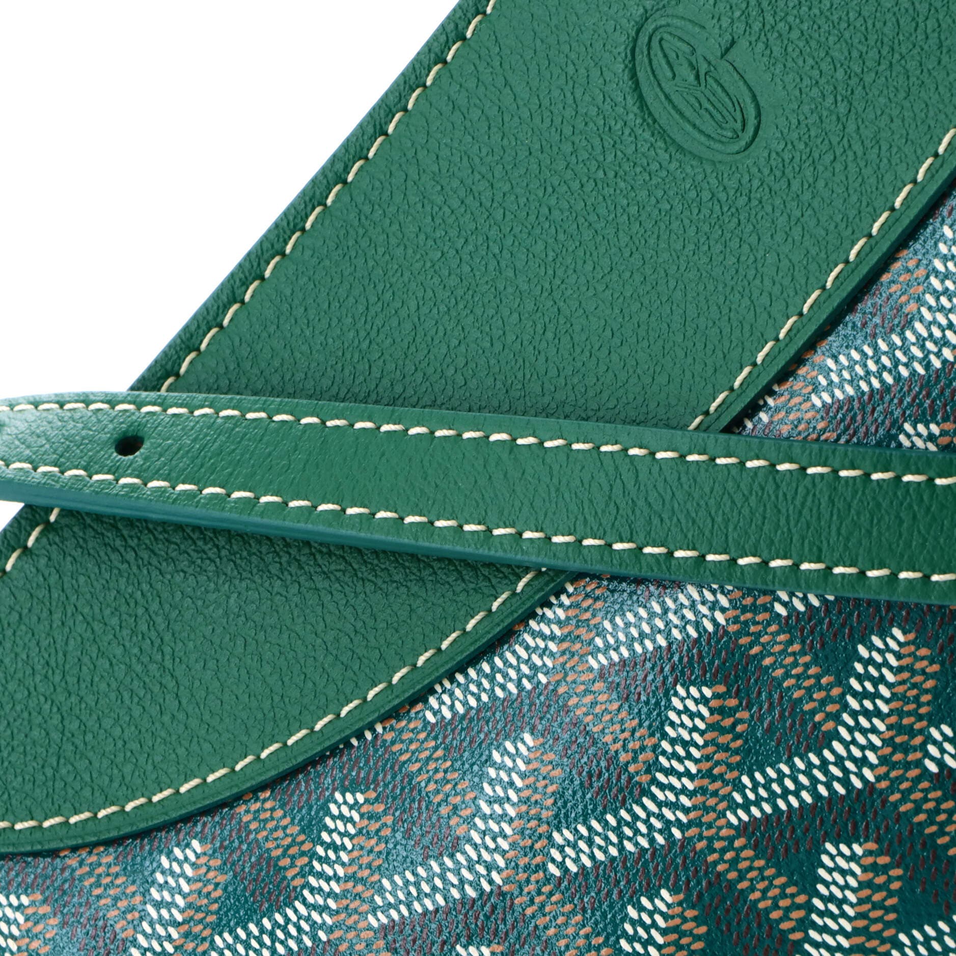 Hirondelle Shoulder Bag Coated Canvas and Leather, Alternate, color, Green
