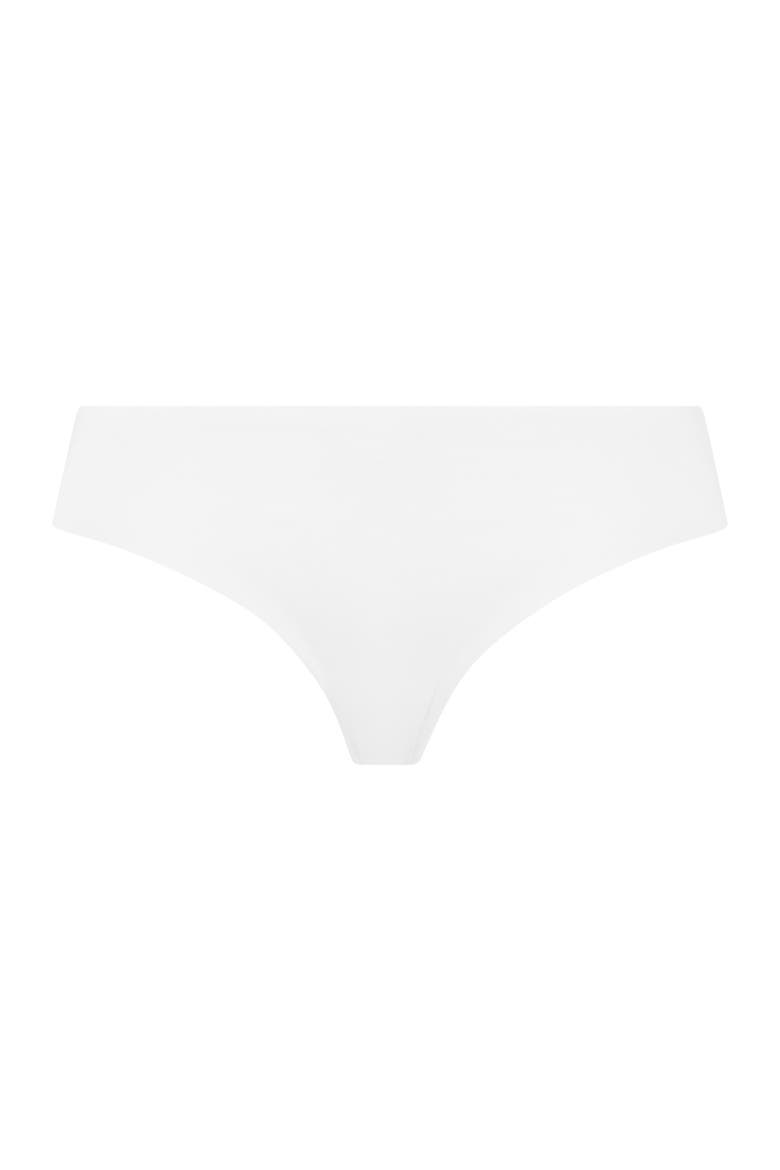 Invisible Cotton Cotton High Cut Brief, Main, color, White