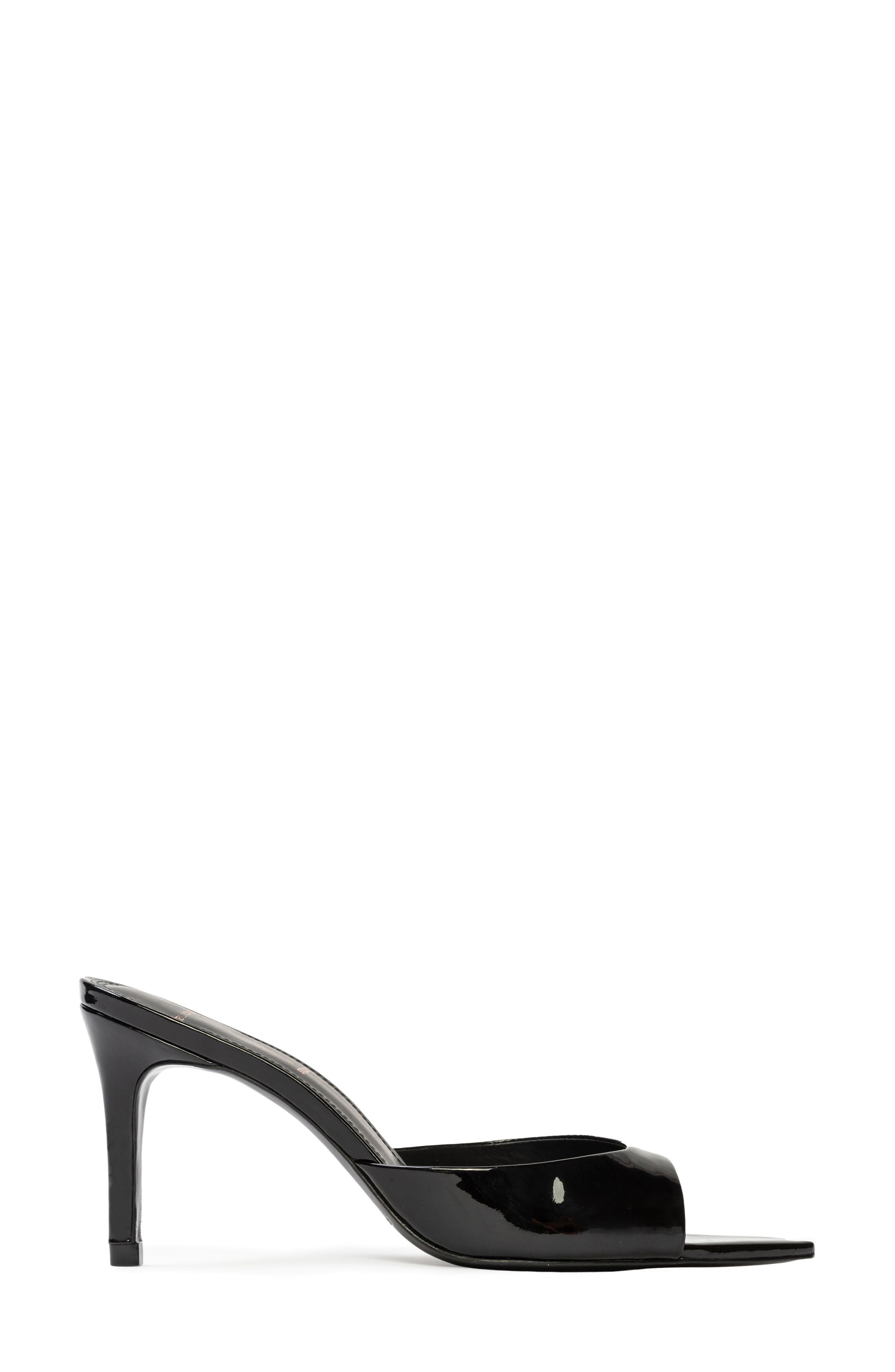 BLACK SUEDE STUDIO Brea Pointed Toe Sandal, Alternate, color, Black Patent