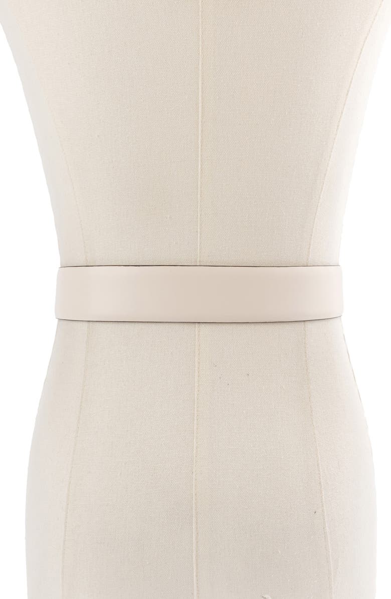 Kate Spade New York feather edge belt, Alternate, color, Cream