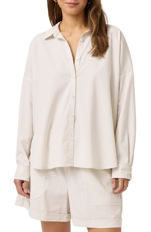 SPLENDID SPLENDID X @CELLAJANEBLOG POPLIN BUTTON-UP SHIRT 