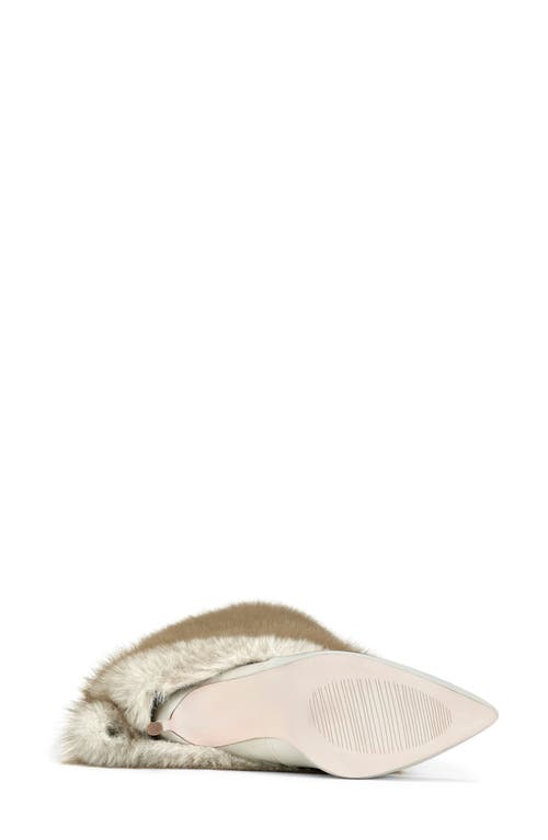 Azalea Wang Langann Faux Fur Stiletto Boot In Brown