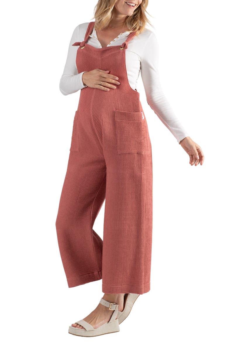 Maternity and nursing overalls Maya, Main, color, TERRACOTTA