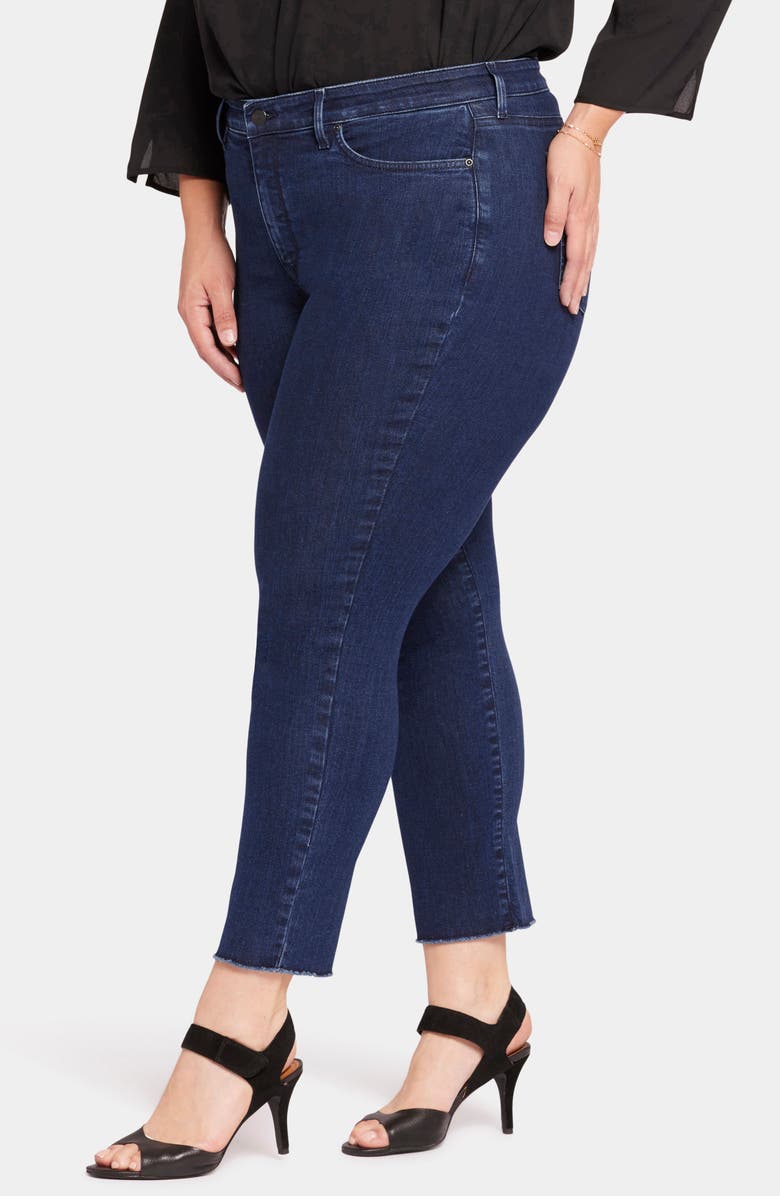 NYDJ Sheri Fray Hem Ankle Slim Jeans, Alternate, color, Mystique