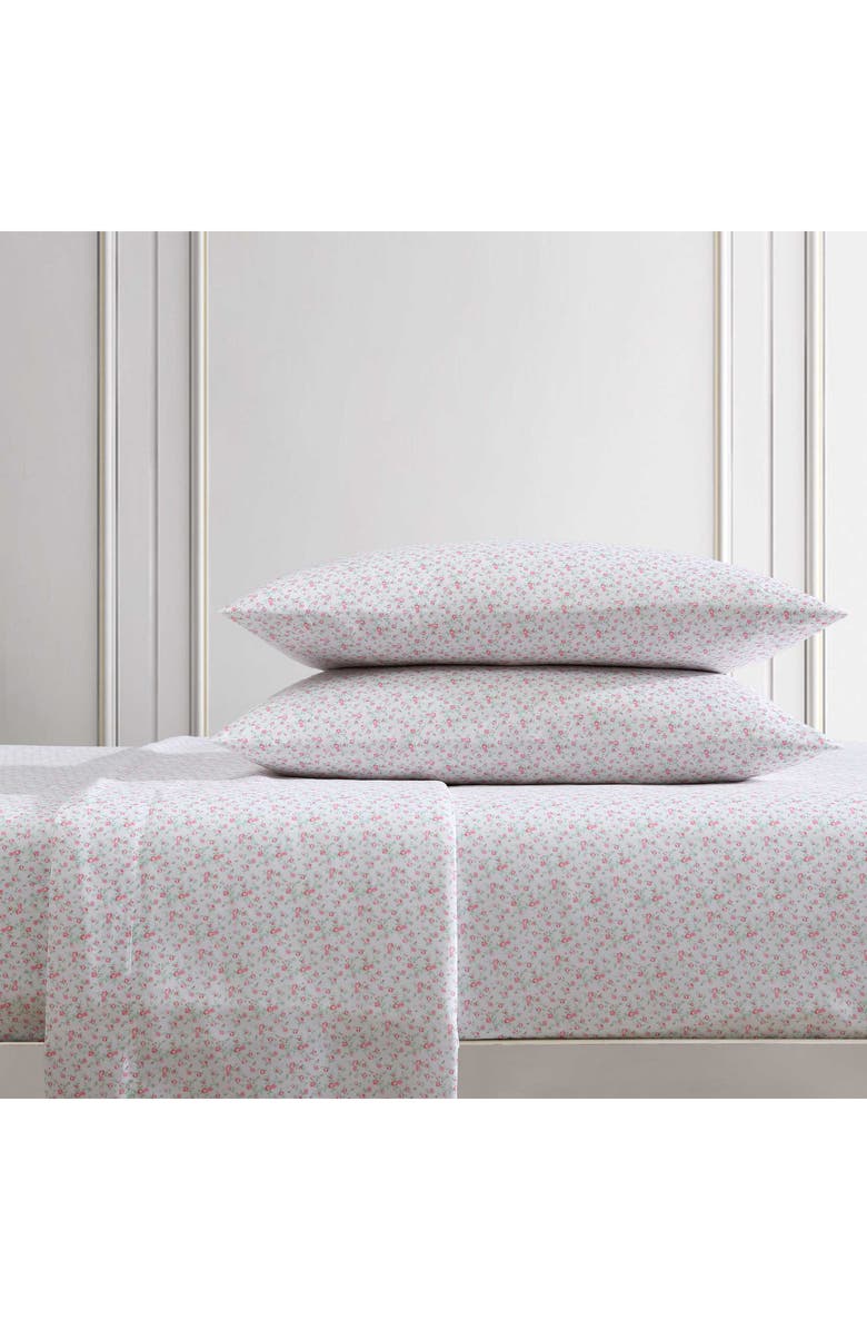 Betsey Johnson Whimsical Floral Sheet Set, Alternate, color, Light Pastel Green