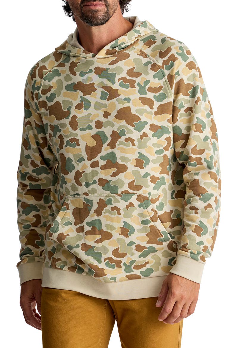 Fleece Hoodie, Main, color, VINTAGE CAMO