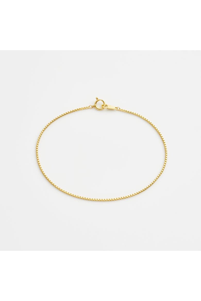 Box Chain Bracelet, Main, color, Gold 24k