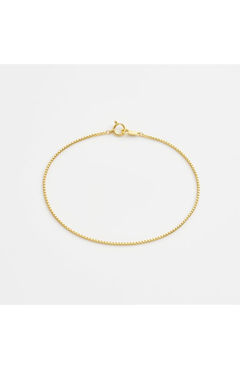 7879 Box Chain Bracelet, Main, color, Gold 24K