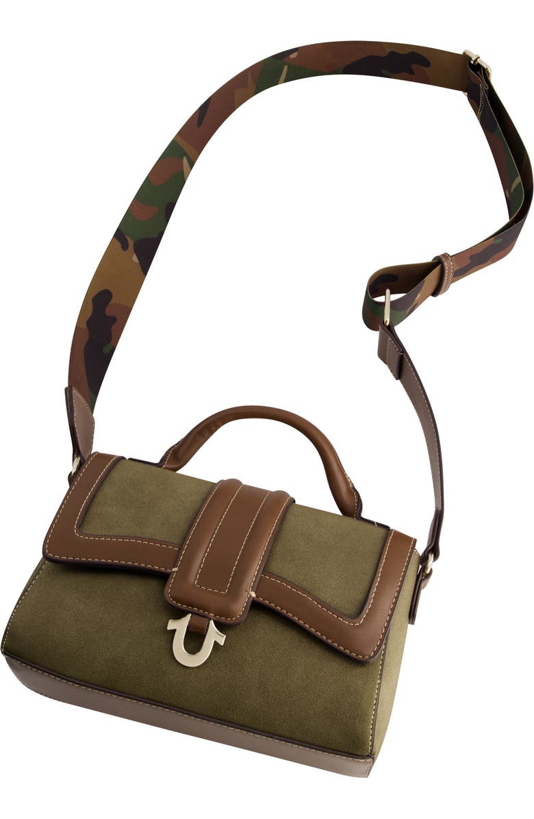 True Religion Mini Camo Strap Satchel, Alternate, color,