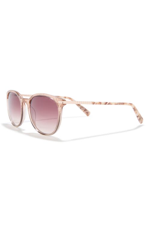 Ted Baker 53mm Round Sunglasses In Pink
