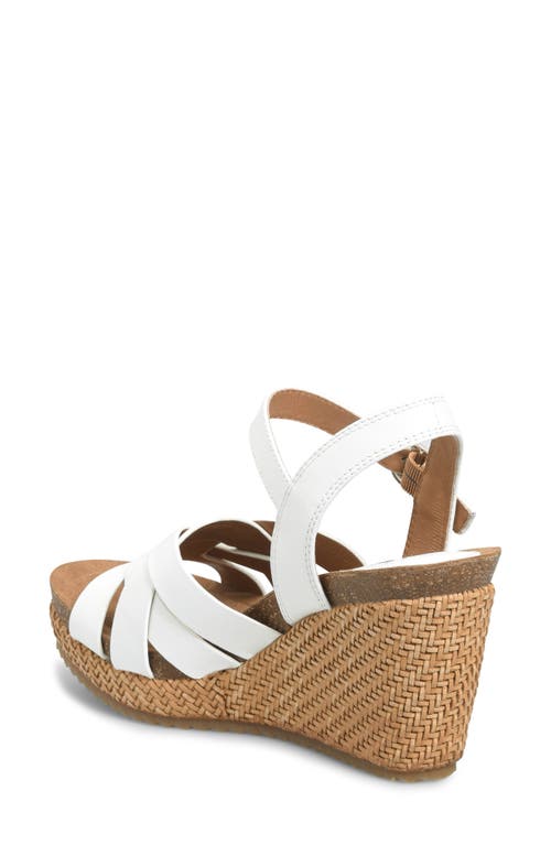 Söfft Carlana Wedge Sandal In White