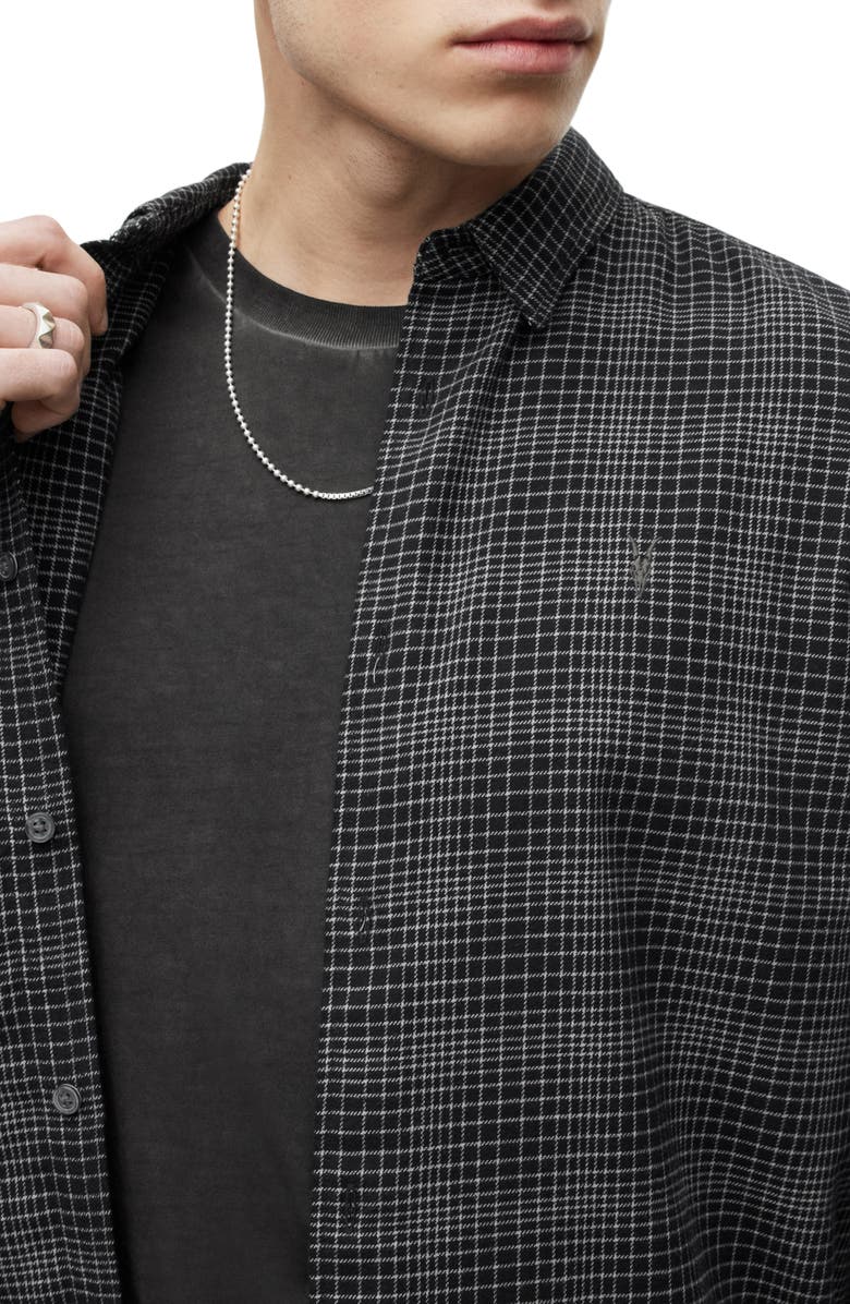 AllSaints Tucker Check Button-Up Shirt, Alternate, color, 