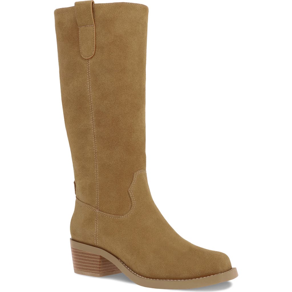 Mia Duston Block Heel Boot In Brown