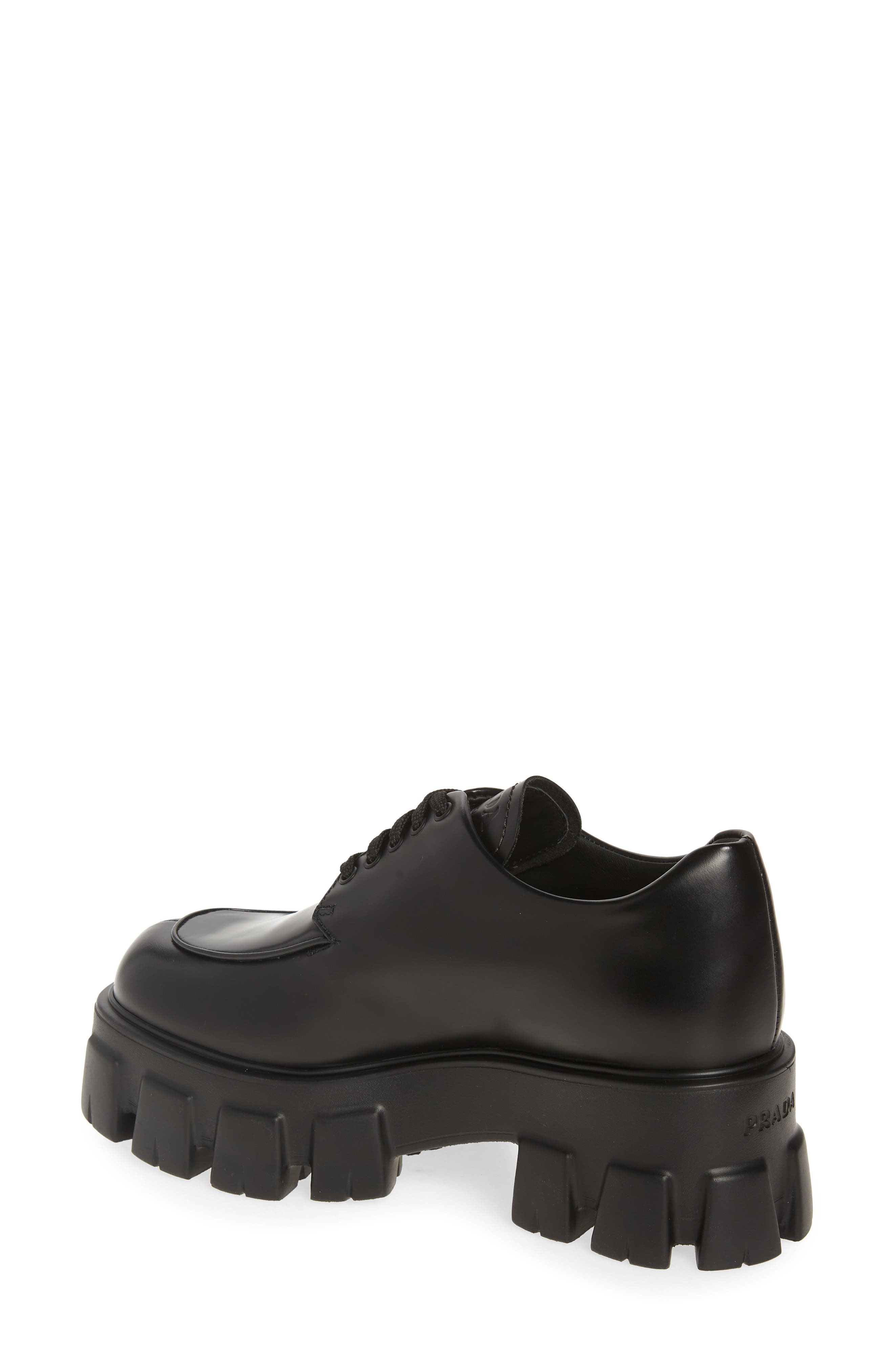 Prada Lug Sole Oxford, Alternate, color, 