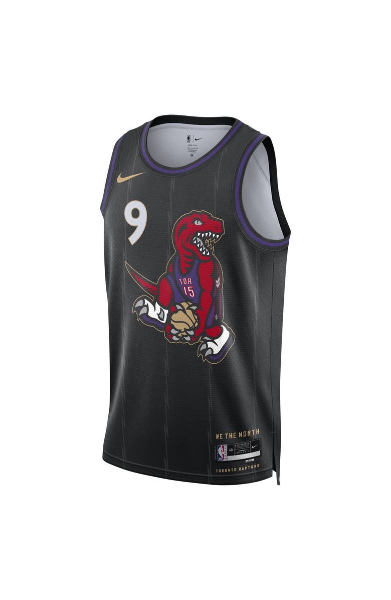 Nike Unisex Nike RJ Barrett Black Toronto Raptors 2024/25 Swingman Player Jersey - City Edition, Alternate, color, 