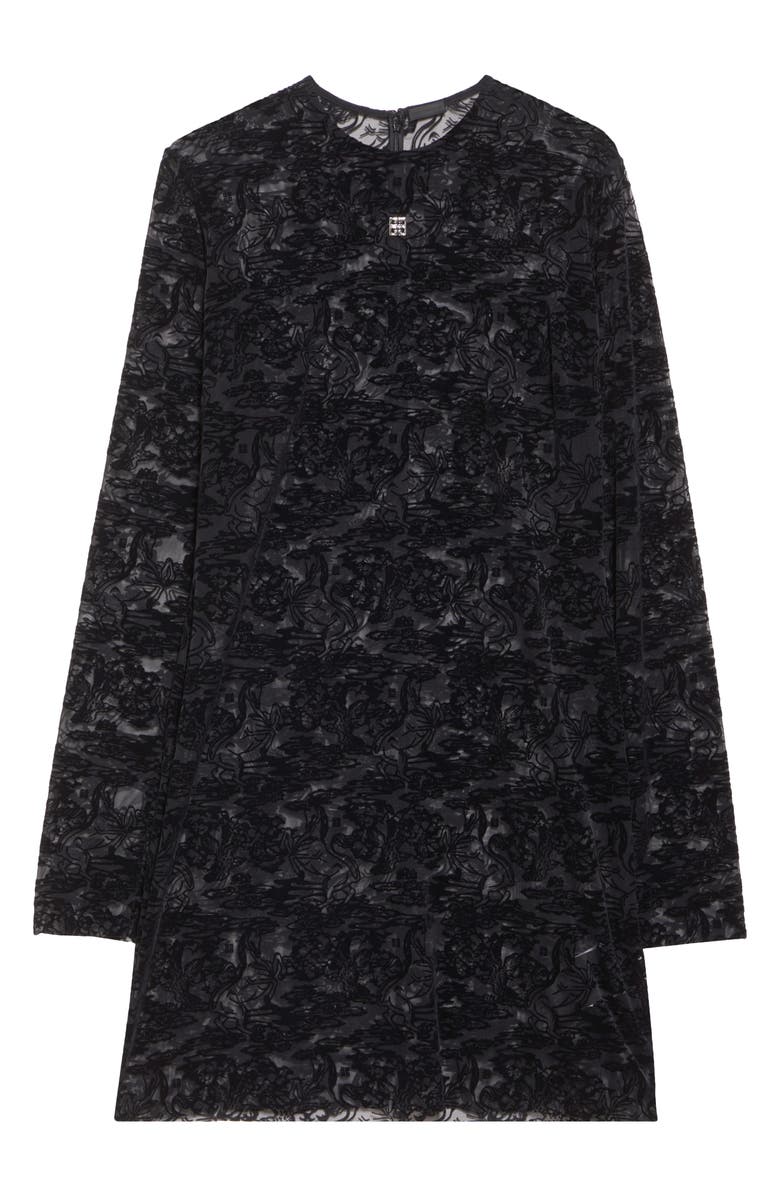 Givenchy Tattoo Print Long Sleeve, Alternate, color, Black