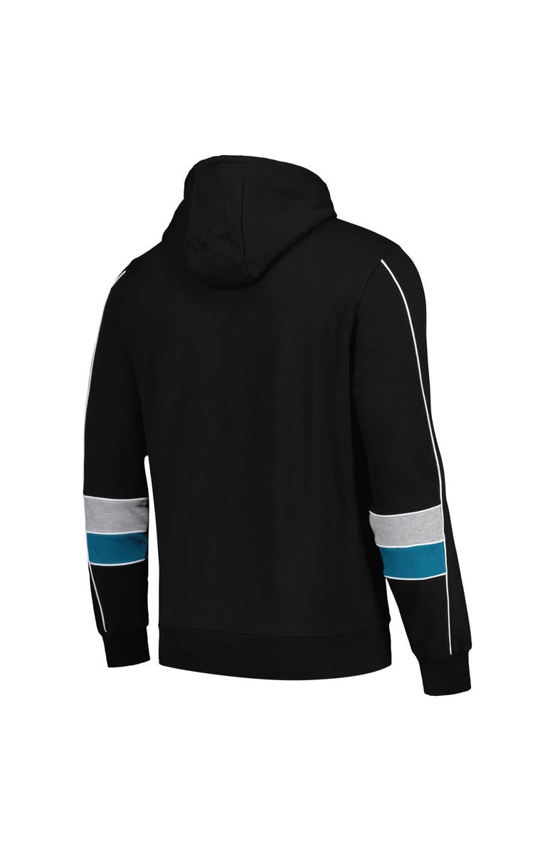 STARTER Men's Starter Black Jacksonville Jaguars Captain Pullover Hoodie, Alternate, color,