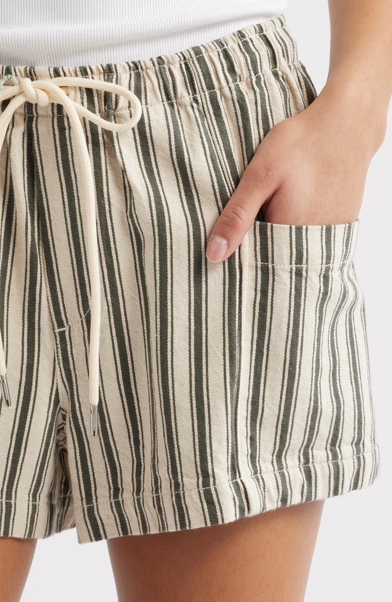 rag & bone Emery Cotton Blend Drawstring Shorts, Alternate, color, 