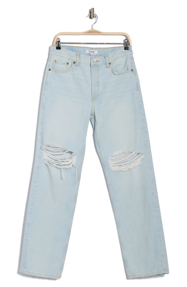 Re/Done Ripped Loose Jeans, Main, color, Acquadestroy