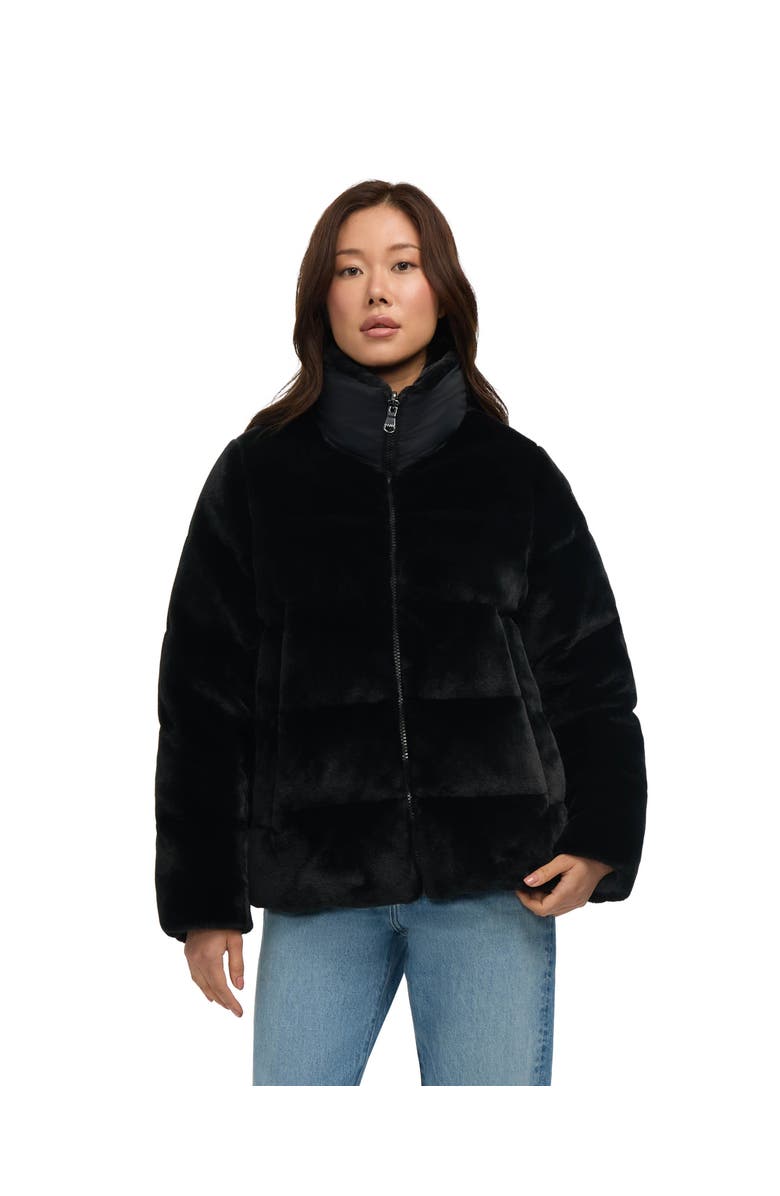 Pajar Vanita Boxy Reversible Midweight Puffer Jacket, Main, color, Black