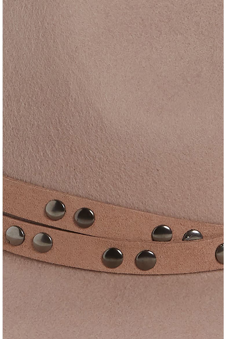 Studded Band Felted Wool Panama Hat, Alternate, color, TEAROSE LIGHT
