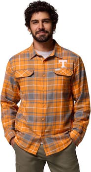 Columbia Men's Columbia Tennessee Orange Tennessee Volunteers Flare Gun Omni-Wick Flannel Long Sleeve Button-Up Shirt