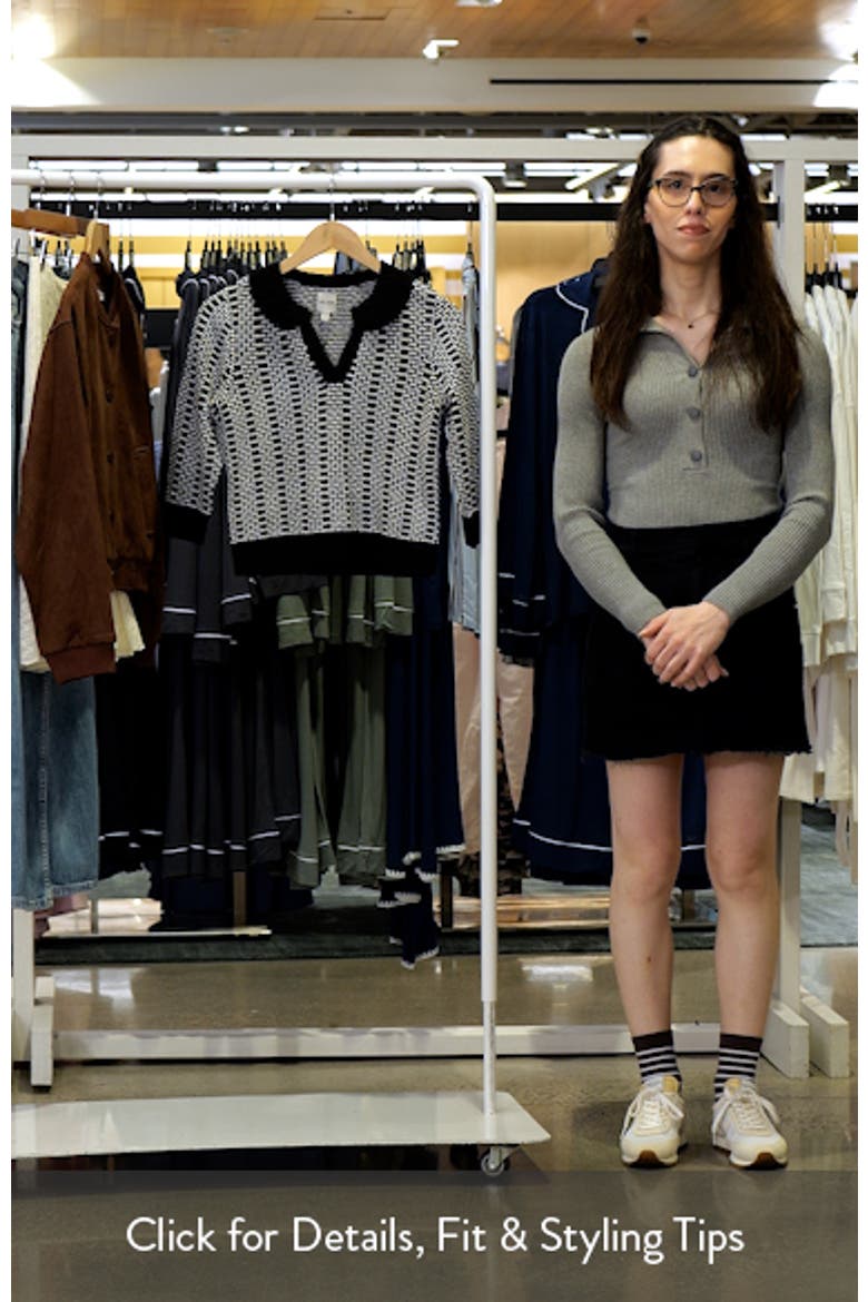 Geo Stitch Collared Sweater video
