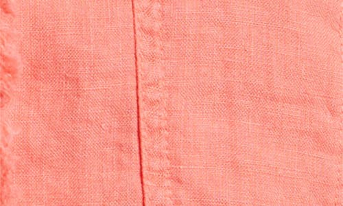Tommy Bahama Two Palms Linen Raw Edge Jacket In Melon Berry