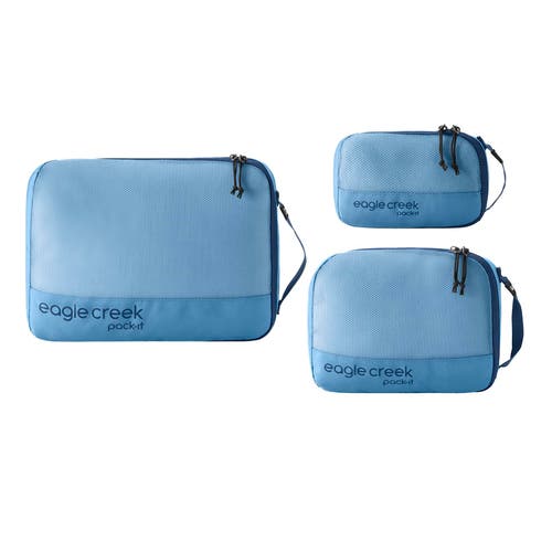 Eagle Creek Pack-it Reveal Cube Set Xs/s/m In Blue Dawn