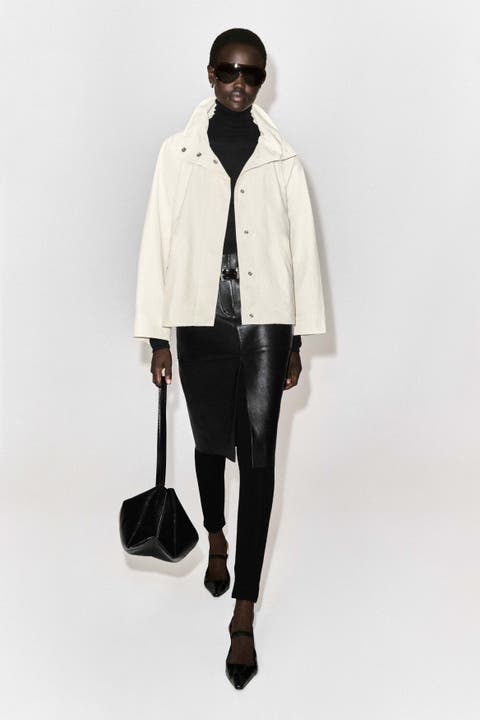 Nylon Mock-Neck Jacket
