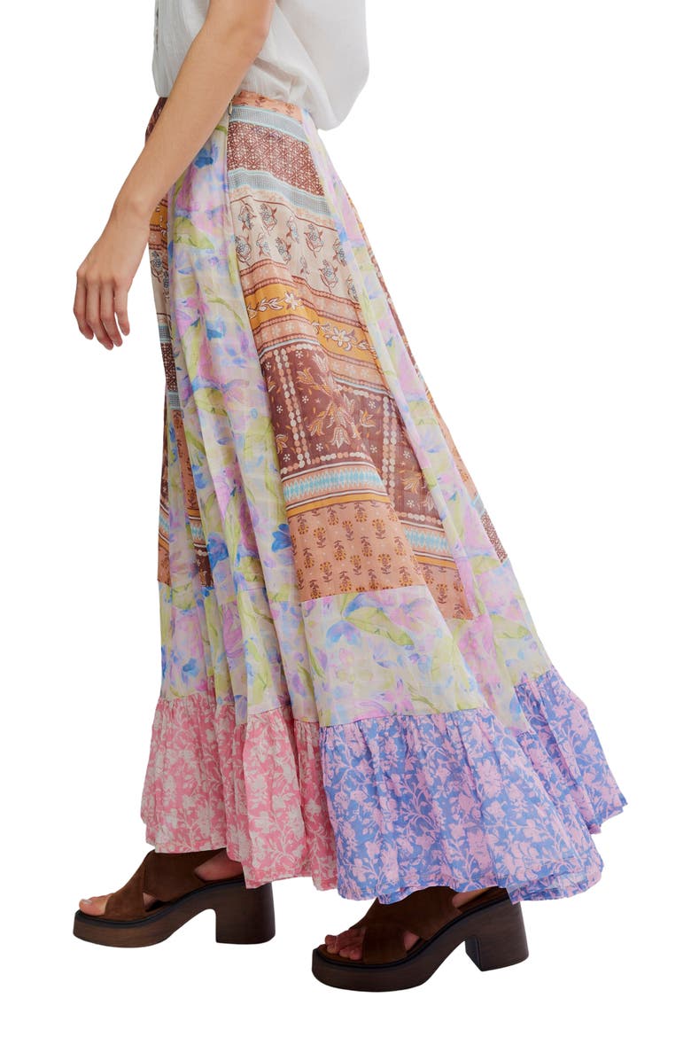 Santa Eulalia Mix Print Maxi Skirt, Alternate, color, MULTI PRINT COMBO