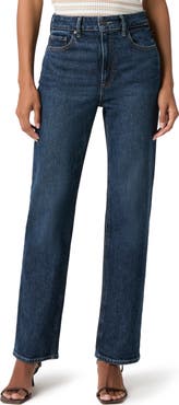 PAIGE Stevie High Waist Straight Leg Jeans